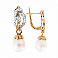 Серьги из золота с жемчугом Серьги из золота с жемчугом