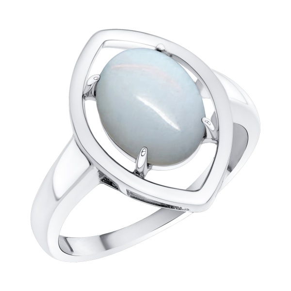 Купить кольцо из серебра с лунным камнем в интернет-магазине KRASNOE