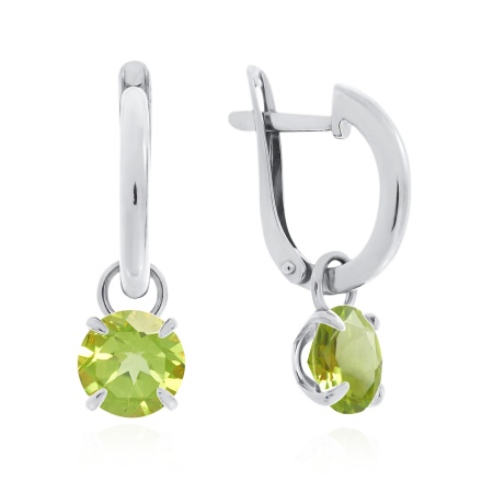 Серьги из серебра с ситаллом