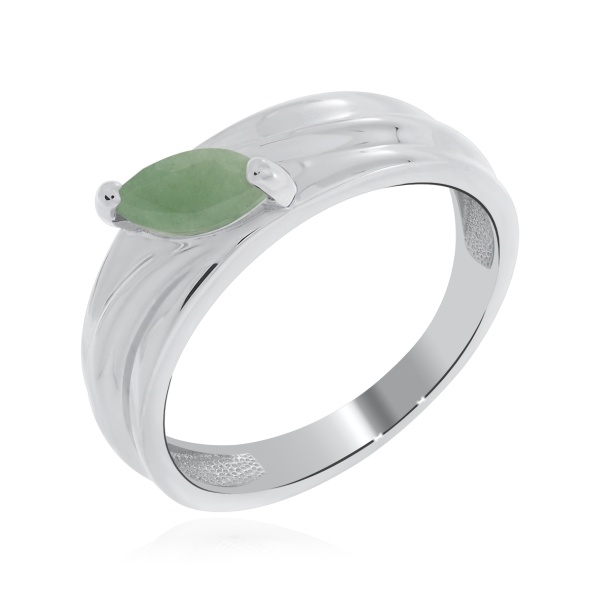 Купить кольцо из серебра с изумрудом в интернет-магазине KRASNOE