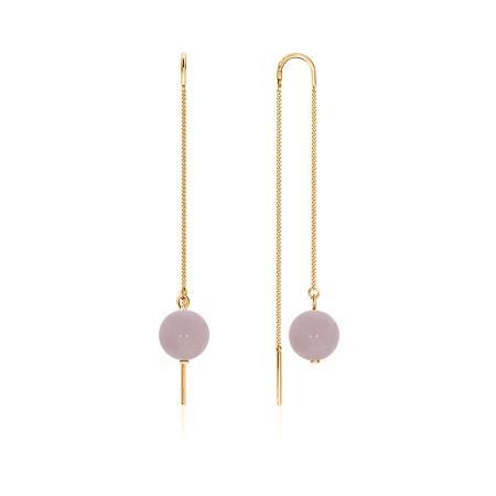 Серьги из серебра с кварцем 2320100710-6-30 от KRASNOE, металл Серебро, вставка Кварц