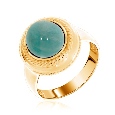 Купить кольцо из серебра с амазонитом в интернет-магазине KRASNOE