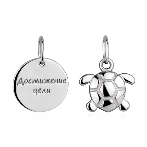 Купить подвеска из серебра без вставок