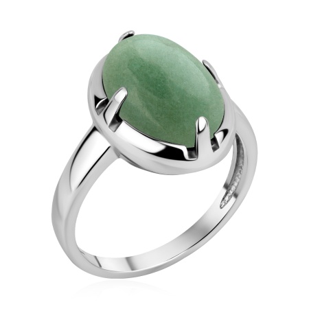 Купить кольцо из серебра с авантюрином в интернет-магазине KRASNOE