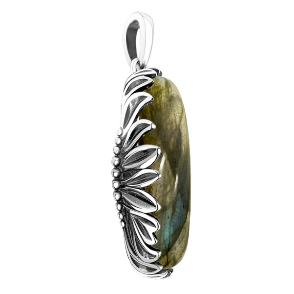 Купить подвеска из серебра с лабрадоритом