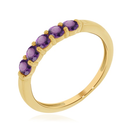 Купить кольцо из золота с аметист в интернет-магазине KRASNOE