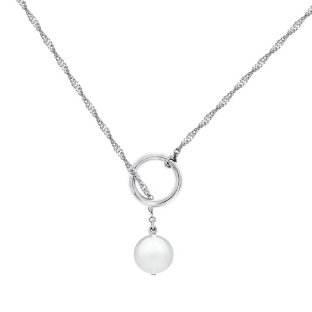 Колье из серебра с горным хрусталём 8340521483-65