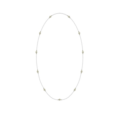 Колье из серебра с перламутрами и жемчугами