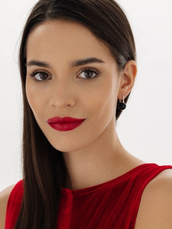 Серьги из серебра с агатами 2340394318-20 от KRASNOE, металл Серебро, вставка Агат