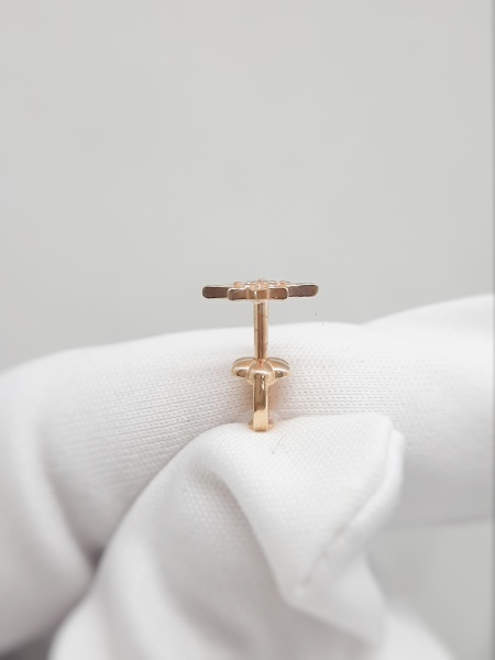 Пусеты из серебра с фианитами 2320204779л от KRASNOE, металл Серебро, вставка Фианит