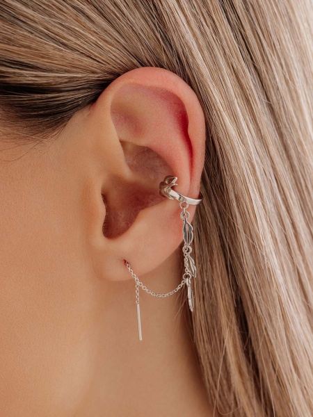 Серьги из серебра без вставок в ювелирном интернет-магазине