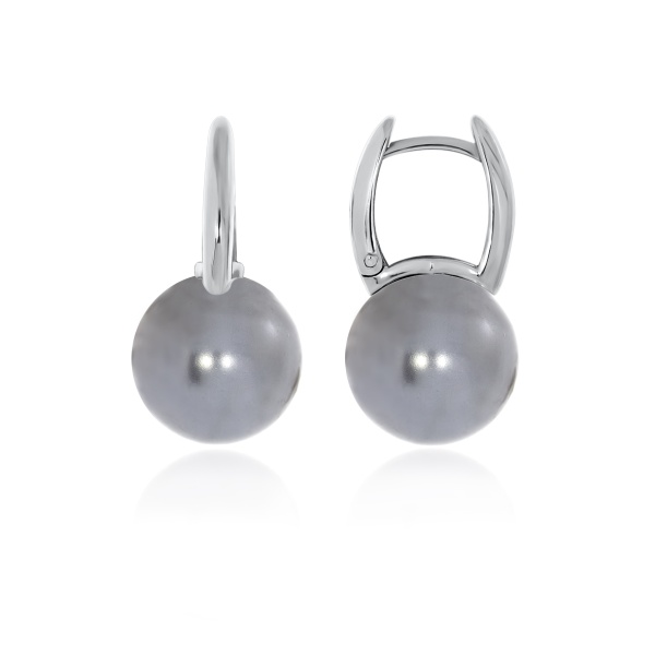 Серьги из серебра с жемчугом 2340244318-21 от KRASNOE, металл Серебро, вставка Жемчуг Имитация