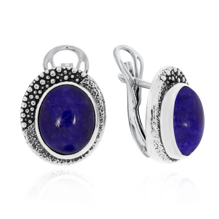 Серьги из серебра с агатами 2310392399-80 от KRASNOE, металл Серебро, вставка Агат