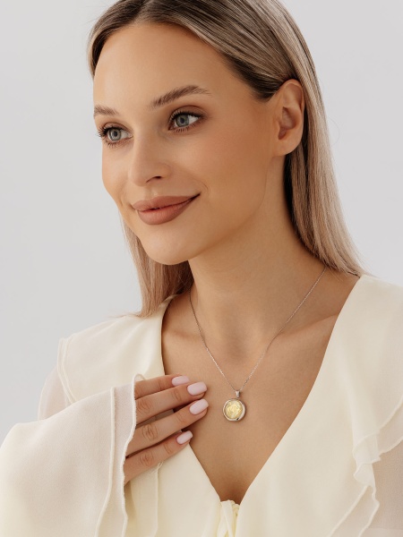 Купить подвеска из серебра с перламутром