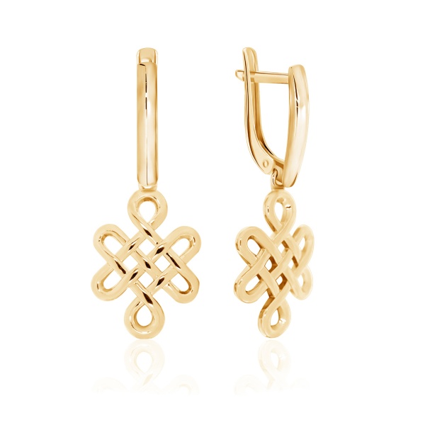 Серьги из серебра без вставок со скидкой