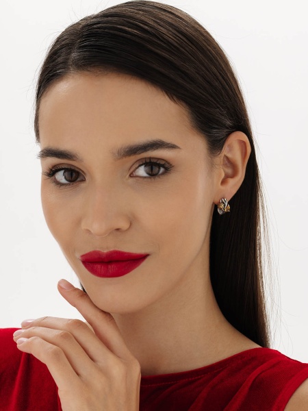 Серьги из серебра с ситаллами в ювелирном интернет-магазине