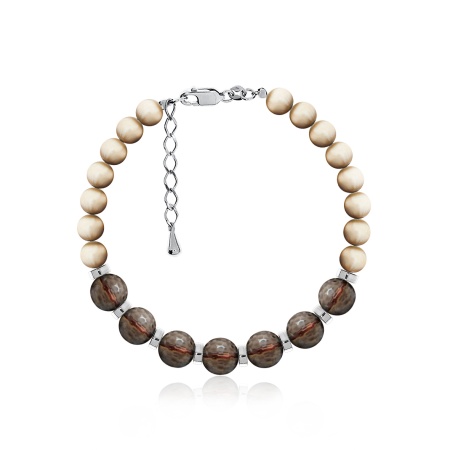 Купить браслет из серебра с раухтопазом