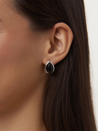 Серьги из серебра с агатами 2340391828-20 от KRASNOE, металл Серебро, вставка Агат