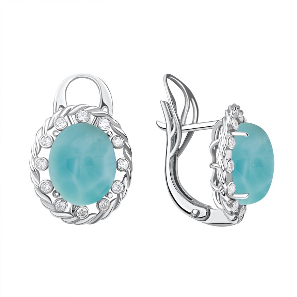 Серьги из серебра с 
