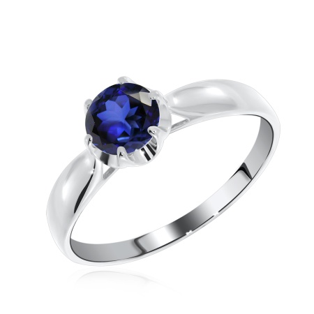 Купить кольцо из серебра с наносапфиром в интернет-магазине KRASNOE
