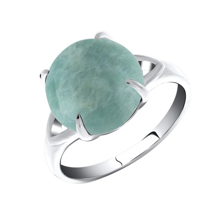 Купить кольцо из серебра с амазонитом в интернет-магазине KRASNOE