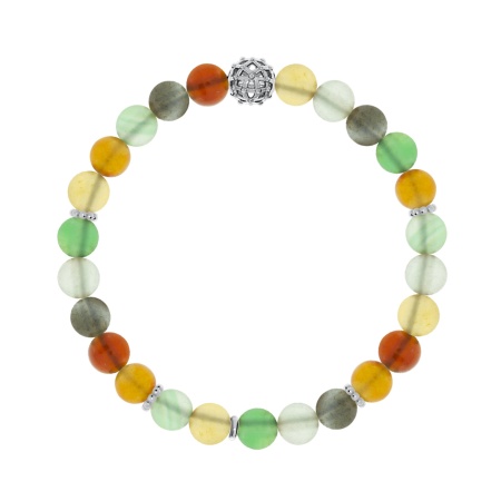 Купить браслет из серебра с агатами