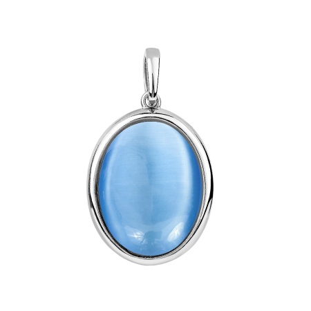 Купить подвеска из серебра с кошачим глазом