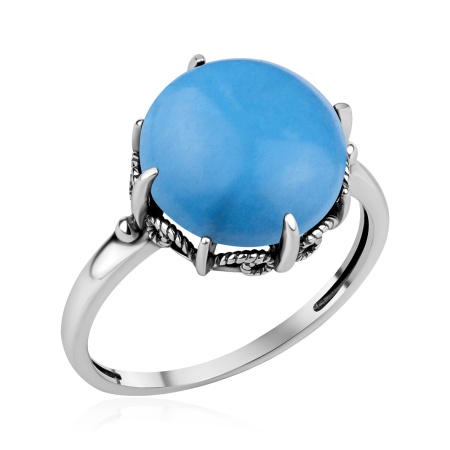 Купить кольцо из серебра с бирюзой в интернет-магазине KRASNOE