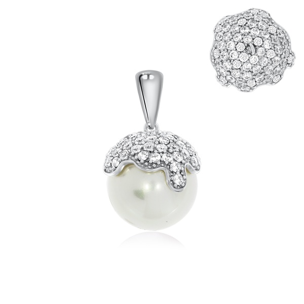 Купить подвески из серебра с жемчугом