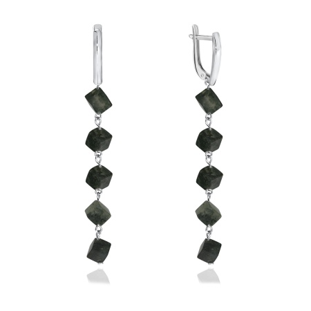 Серьги из серебра с агатами 2340390649-61 от KRASNOE, металл Серебро, вставка Агат