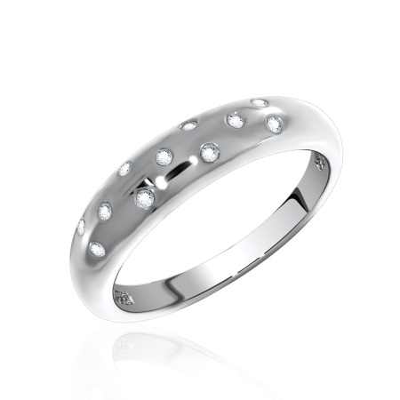 Купить кольцо из серебра с фианитами в интернет-магазине KRASNOE