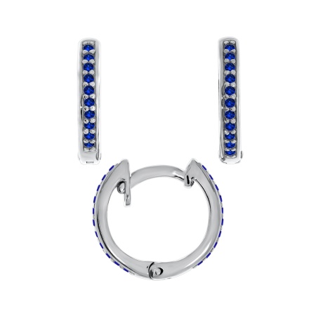 Серьги из серебра с ситаллом