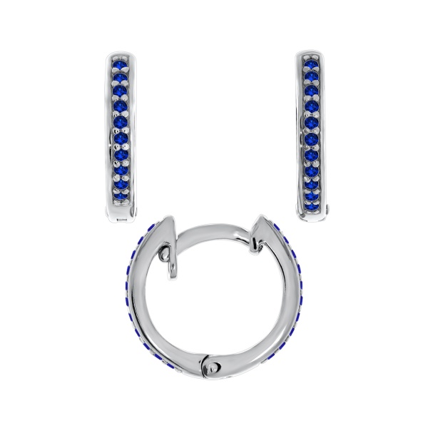 Серьги из серебра с ситаллом