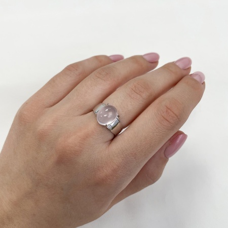 Купить кольцо из серебра с кварцем в интернет-магазине KRASNOE