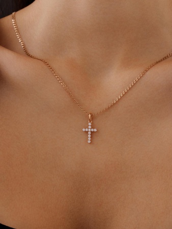 Подвеска из серебра с фианитами