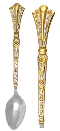 Ложка чайная из серебра без вставок