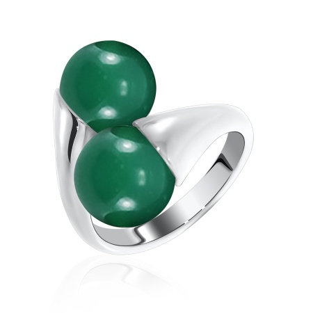 Купить кольцо из серебра с агатами в интернет-магазине KRASNOE