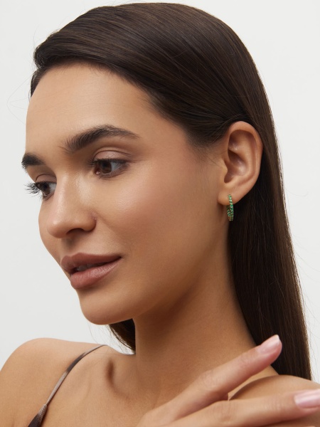 Серьги из серебра с агатами со скидкой