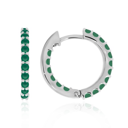 Серьги из серебра с агатами 2340391315-60 от KRASNOE, металл Серебро, вставка Агат