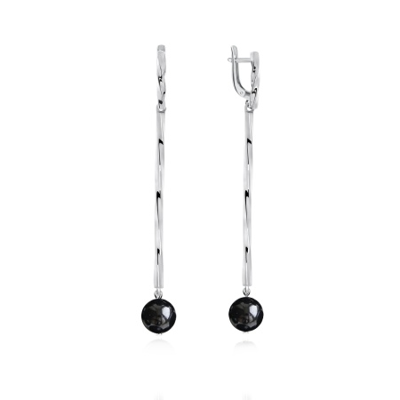 Серьги из серебра с агатами 2340390856-20 от KRASNOE, металл Серебро, вставка Агат