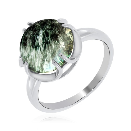 Купить серьги из серебра с серафинитом в интернет-магазине KRASNOE