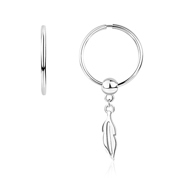 Серьги из серебра без вставок в ювелирном интернет-магазине