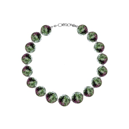 Купить браслет из серебра с цоизитами