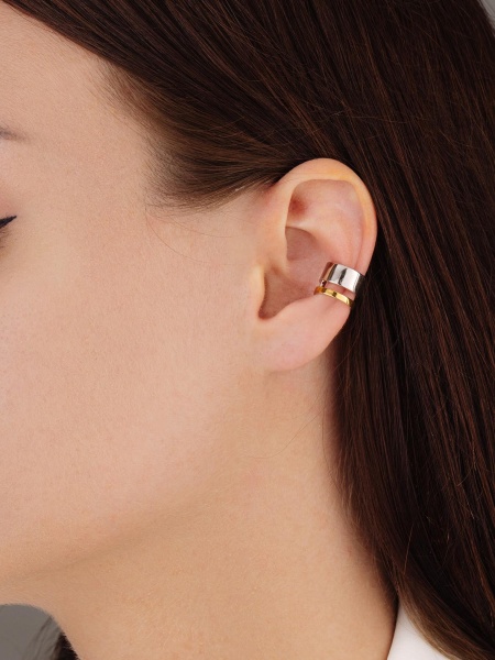 Серьги из серебра без вставок 2350404891 от KRASNOE, металл Серебро, вставка Без вставок