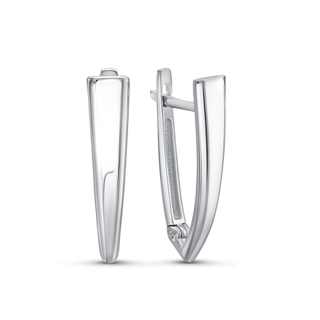 Серьги из серебра без вставок