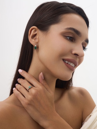 Купить кольцо из серебра с бериллом в интернет-магазине KRASNOE