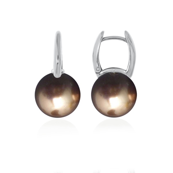 Серьги из серебра с жемчугом