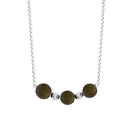 Колье из серебра с топазами 8340103024-40