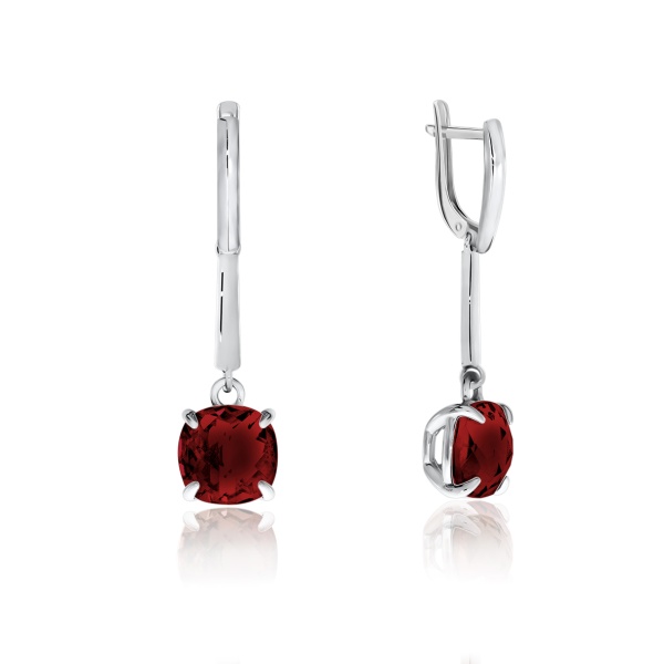 Серьги из серебра с нанокристаллом 2340880728-31 от KRASNOE, металл Серебро, вставка Ситалл