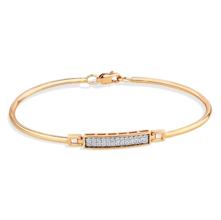 Браслет из золота с фианитом